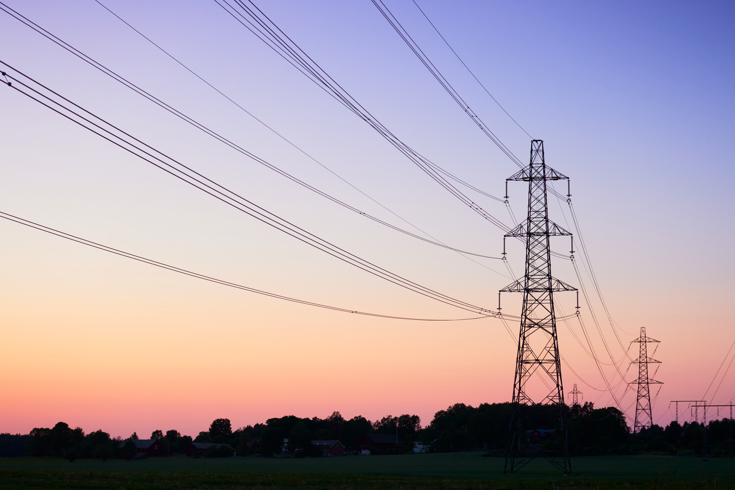 Upplysta vägar nattetid