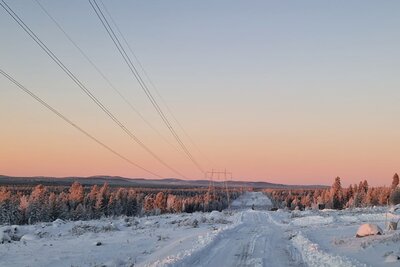 Ledningsgatan i vinterskrud.